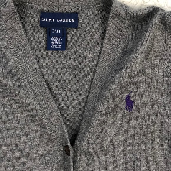 SOLD! Ralph Lauren Grandpa Cardigan Sweater 3t - Picture 4 of 7
